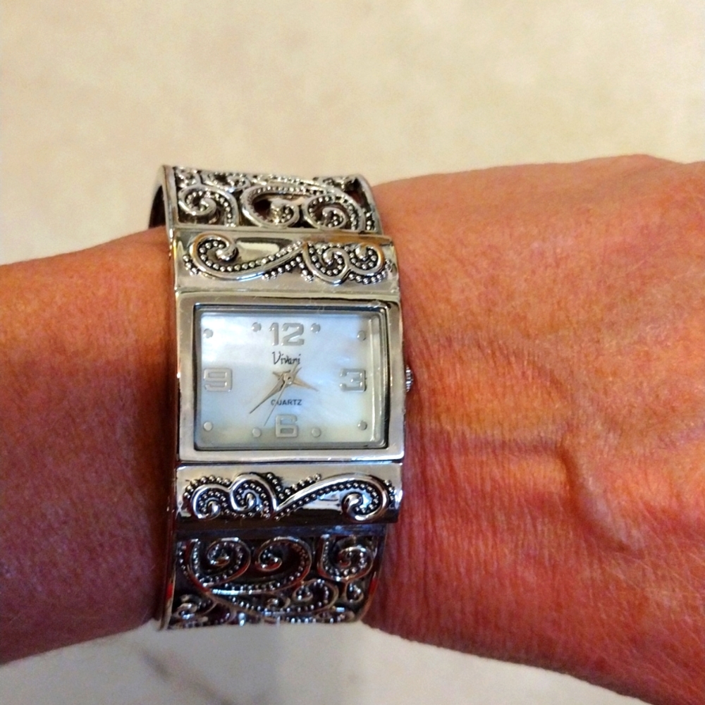 Vivani cuff bracelet watch.